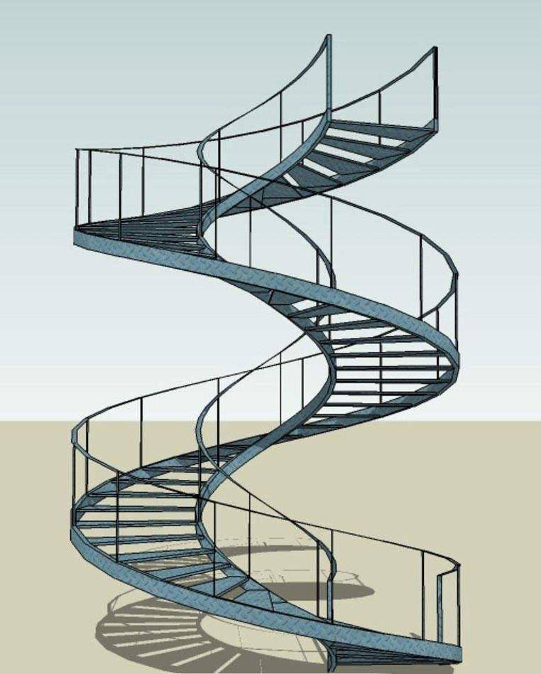 旋轉樓梯設計圖